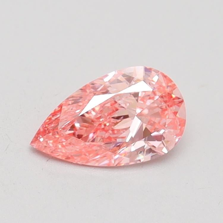 0.51 Ct. Fancy Vivid Pink Pear Lab Grown Diamond