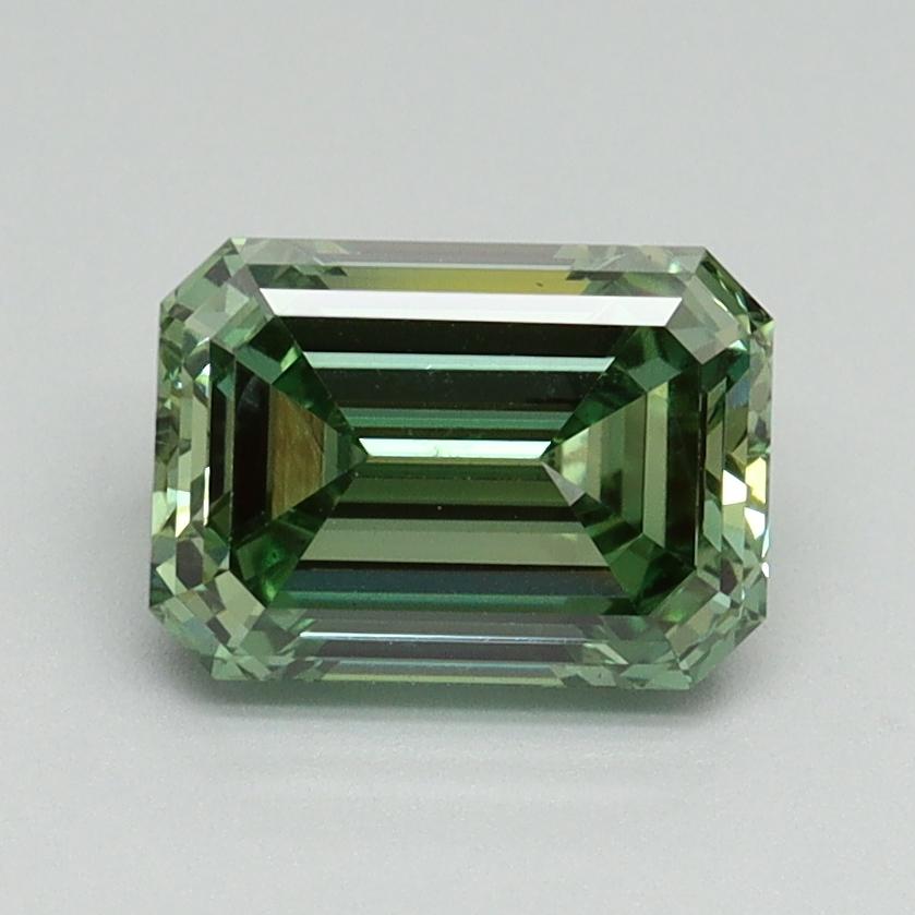1.54 Ct. Fancy Vivid Green Emerald Lab Grown Diamond