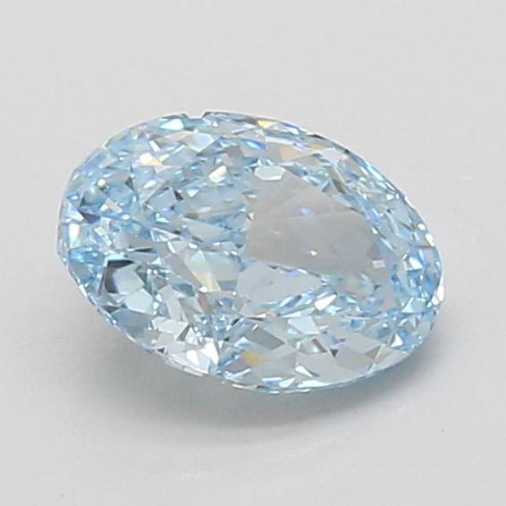 1.08 Ct. Fancy Vivid Blue Oval Lab Grown Diamond