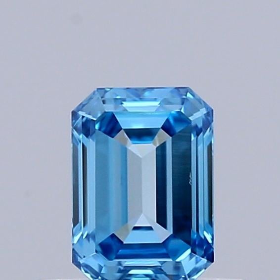 0.43 Ct. Fancy Vivid  Blue Emerald Lab Grown Diamond