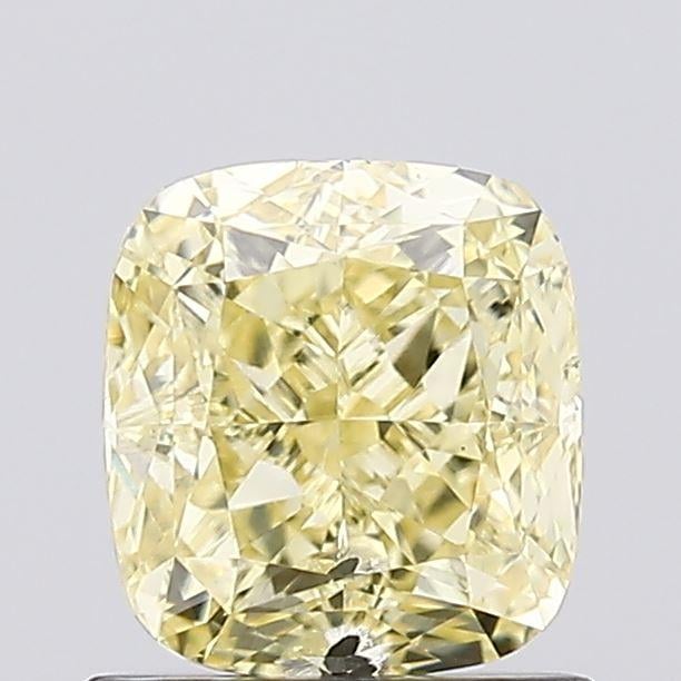 1.01 Ct. Fancy Vivid Yellow Cushion Lab Grown Diamond