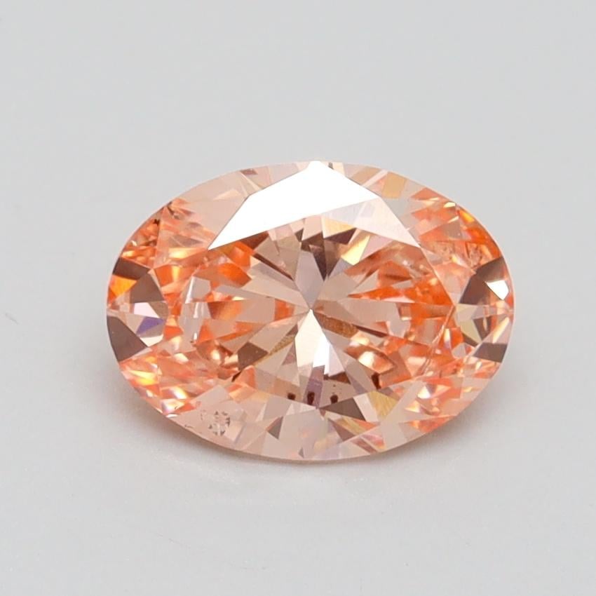 1.03 Ct. Fancy Intense Pink Oval Lab Grown Diamond