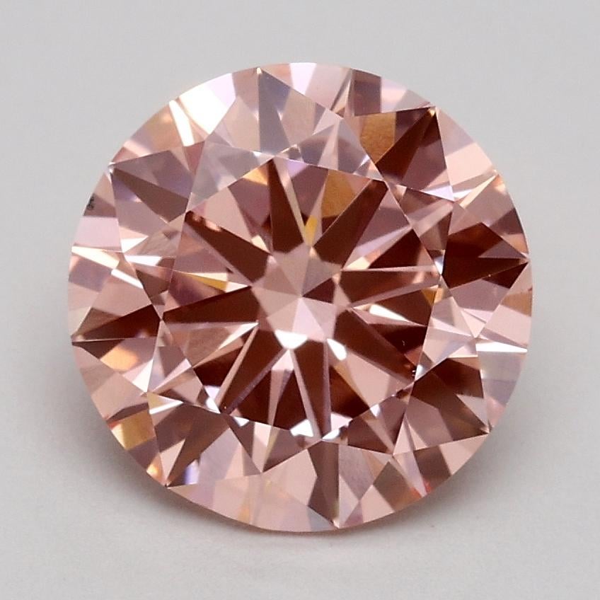 1.80 Ct. Fancy Intense Pink Round Lab Grown Diamond