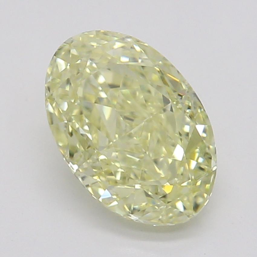 0.70 Ct. Fancy Yellow Oval Diamond