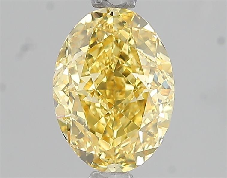 1.60 Ct. Fancy Vivid Yellow Oval Lab Grown Diamond