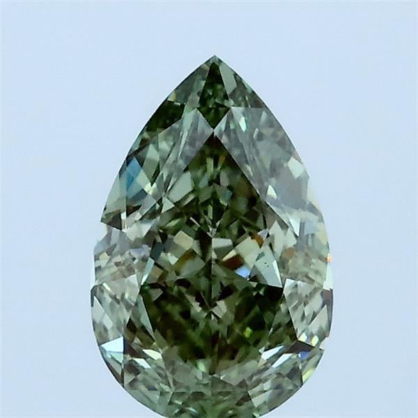 1.00 Ct. Fancy Vivid Green Pear Lab Grown Diamond