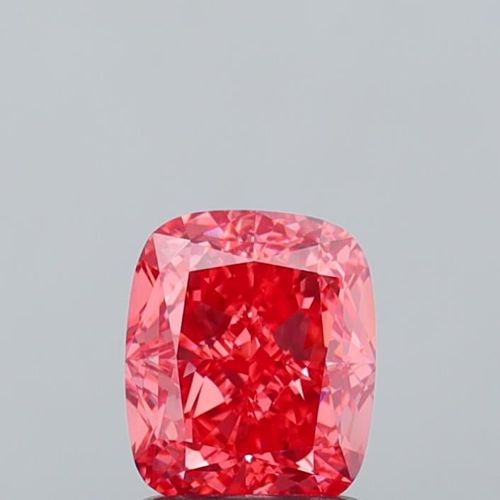 1.38 Ct. Fancy Vivid Pink Cushion Lab Grown Diamond