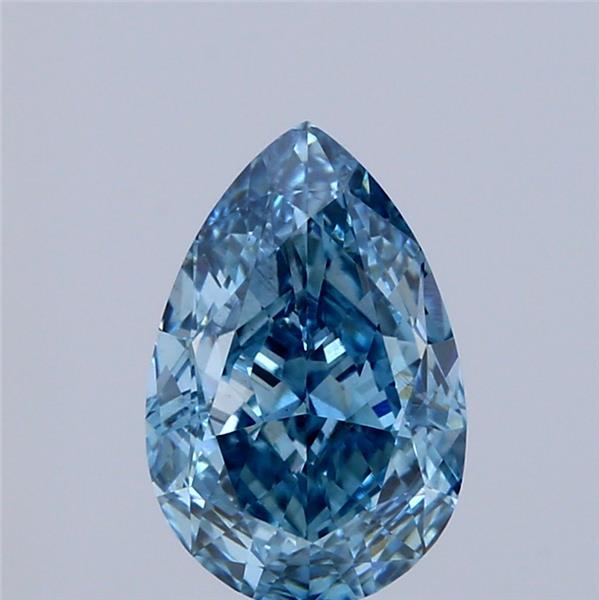 2.02 Ct. Fancy Vivid Blue Pear Lab Grown Diamond