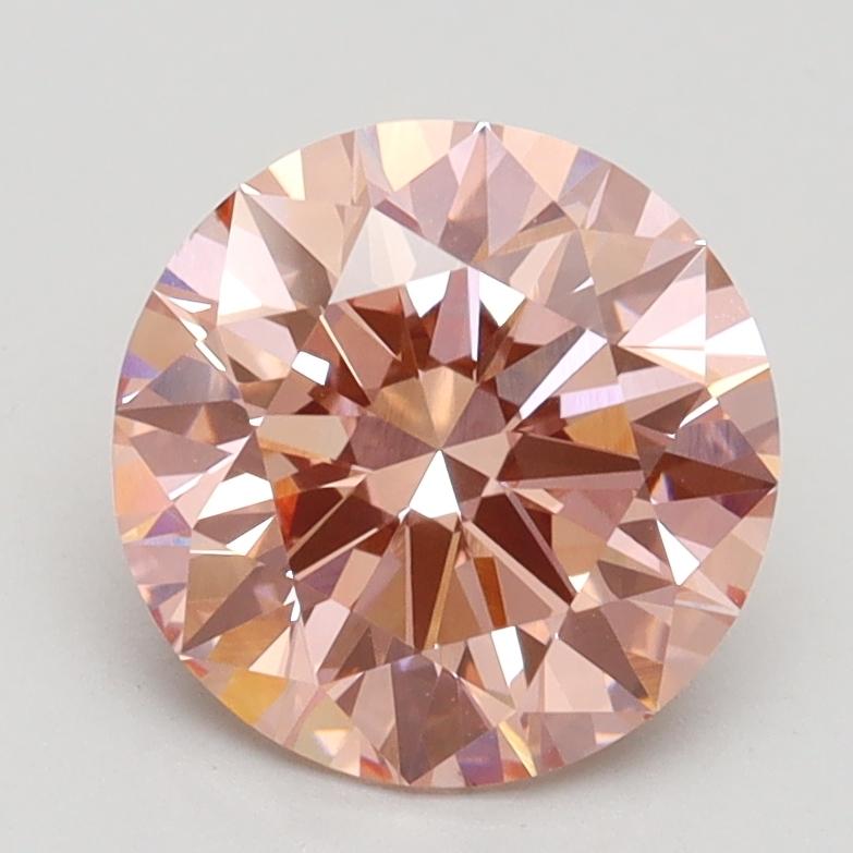 2.05 Ct. Fancy Intense Pink Round Lab Grown Diamond