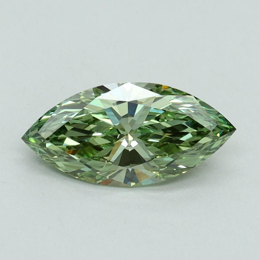 1.01 Ct. Fancy Vivid Green Marquise Lab Grown Diamond