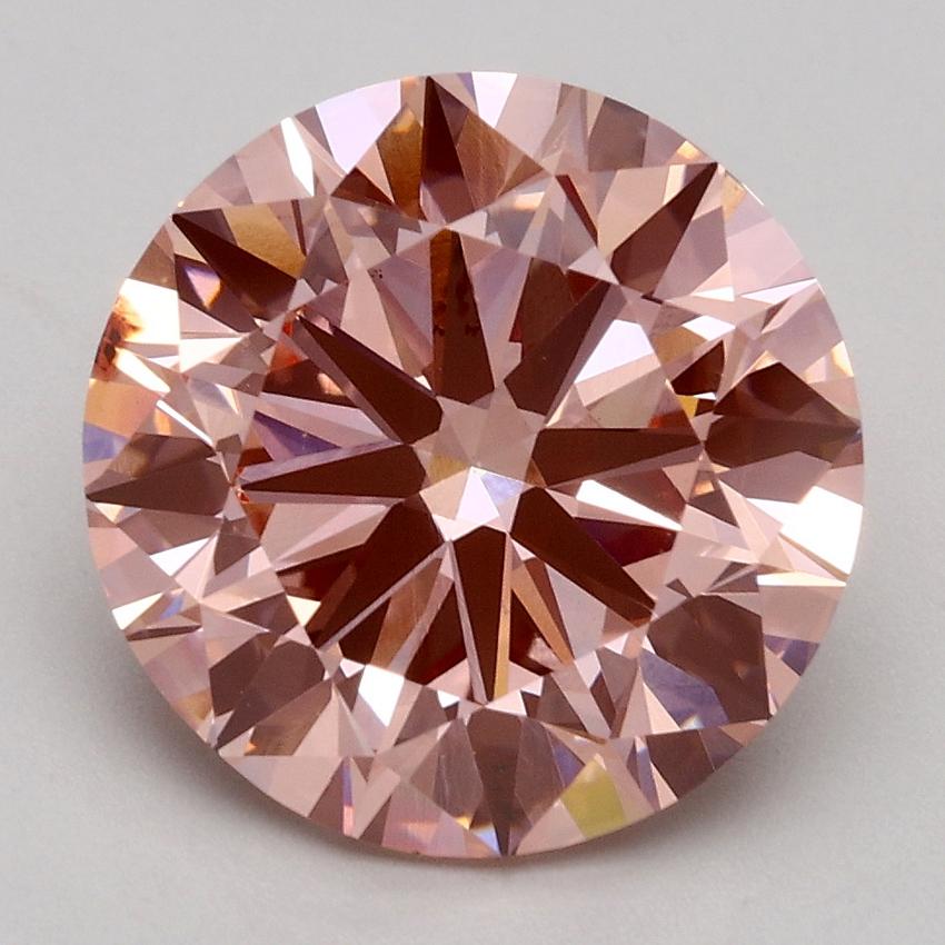 3.50 Ct. Fancy Intense Pink Round Lab Grown Diamond
