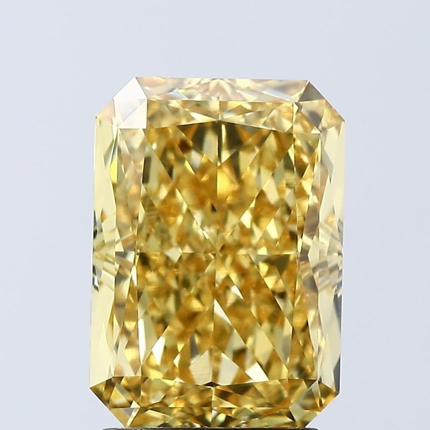 3.10 Ct. Fancy Vivid Yellow Radiant Lab Grown Diamond