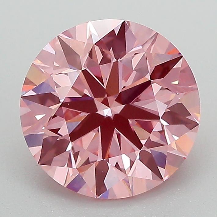 2.28 Ct. Fancy Vivid Pink Round Lab Grown Diamond