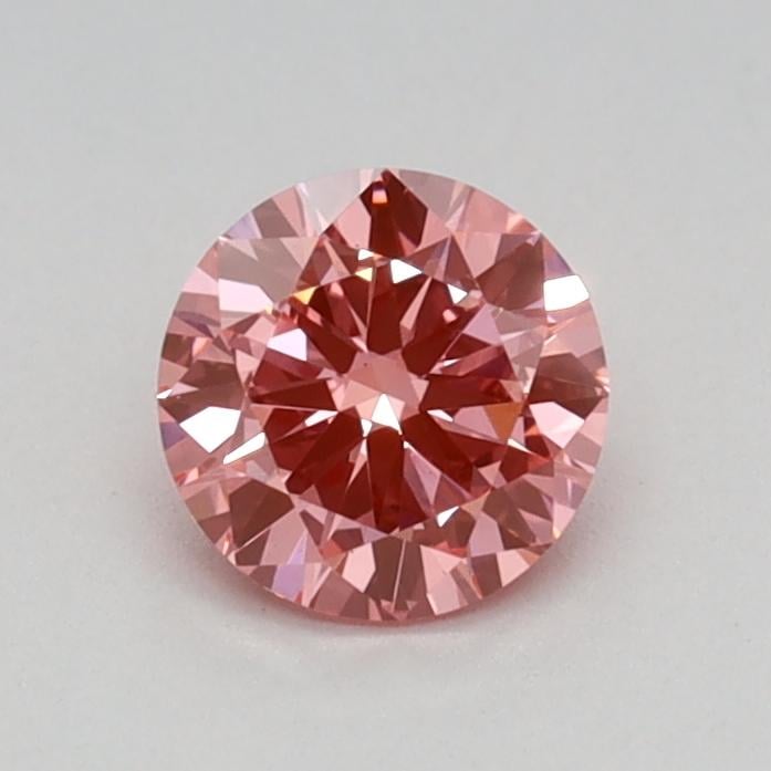 0.41 Ct. Fancy Vivid Pink Round Lab Grown Diamond