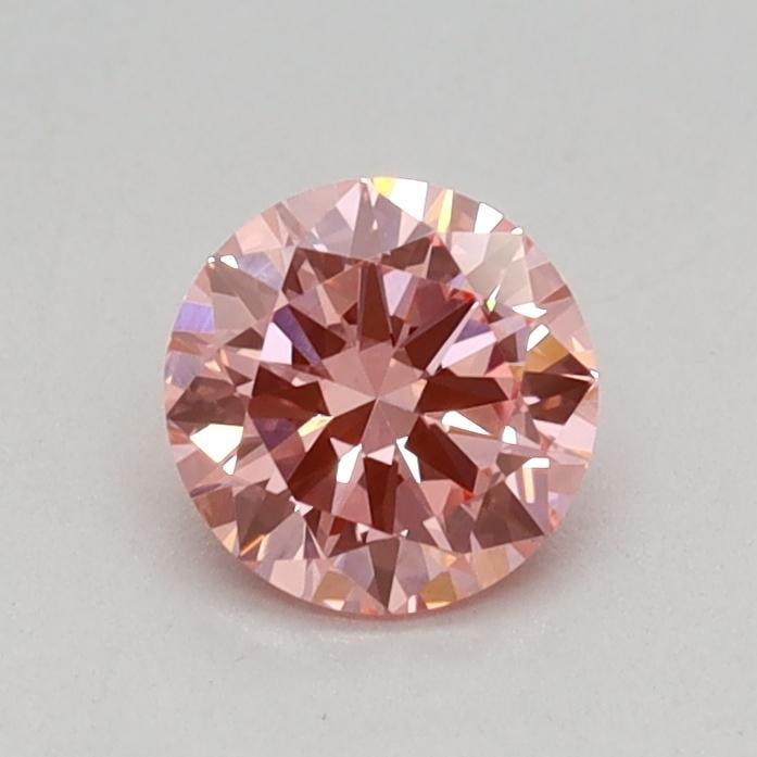 0.40 Ct. Fancy Vivid Pink Round Lab Grown Diamond