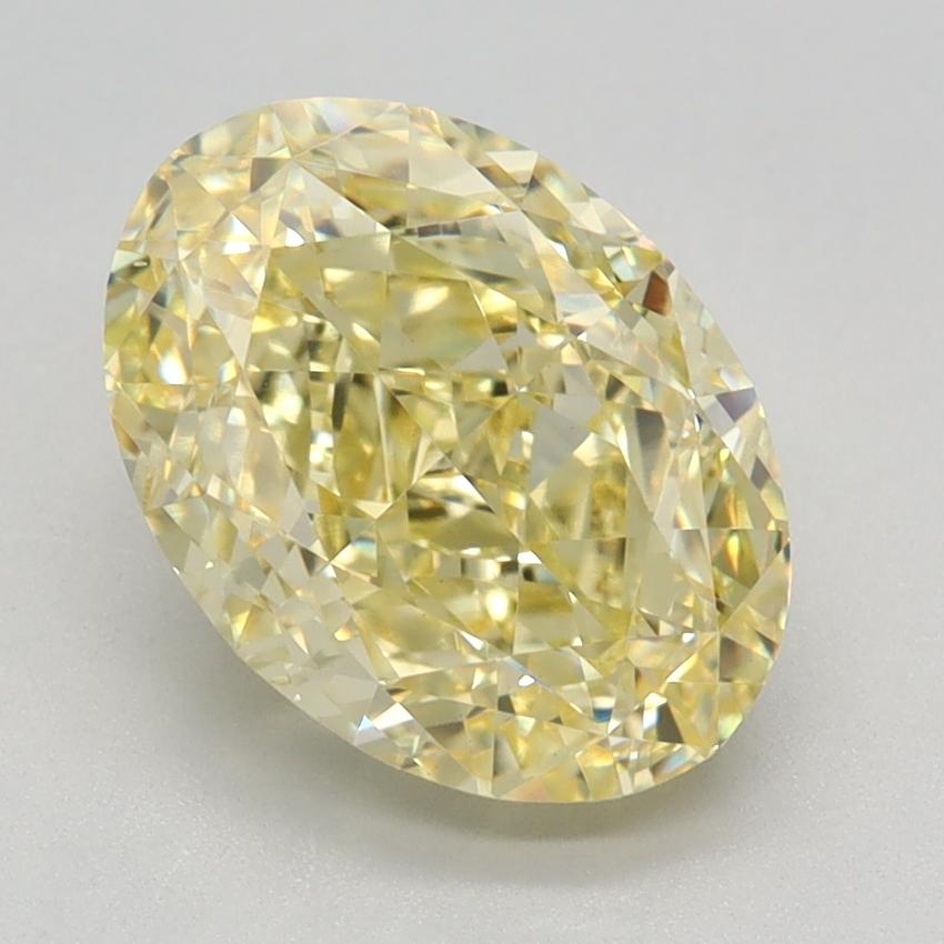2.83 Ct. Fancy Vivid Yellow Oval Lab Grown Diamond