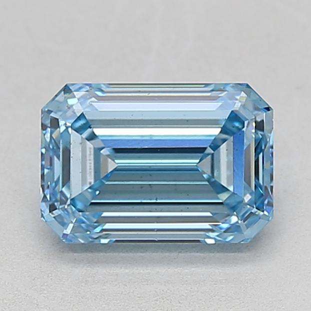 2.01 Ct. Fancy Vivid  Blue Emerald Lab Grown Diamond
