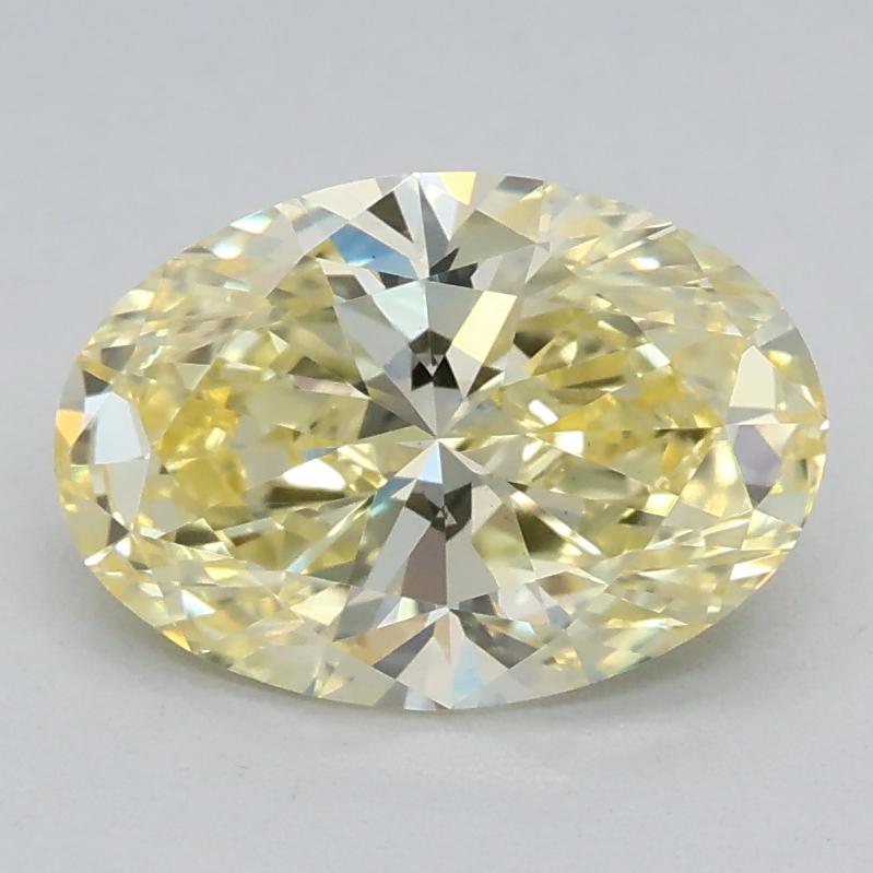 1.17 Ct. Fancy Vivid Yellow Oval Lab Grown Diamond