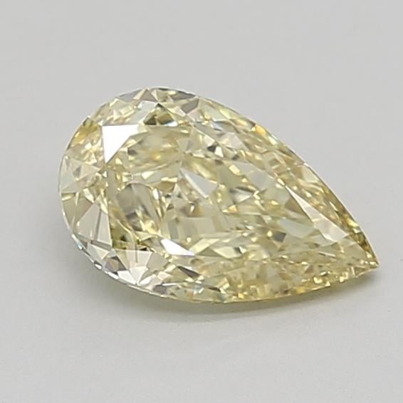 5.02 Ct. Fancy Vivid  Yellow Pear Lab Grown Diamond
