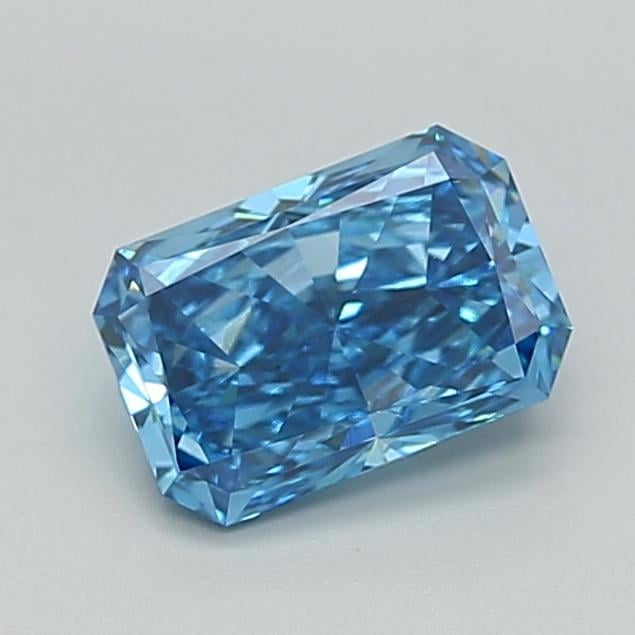 1.49 Ct. Fancy Vivid  Blue Radiant Lab Grown Diamond