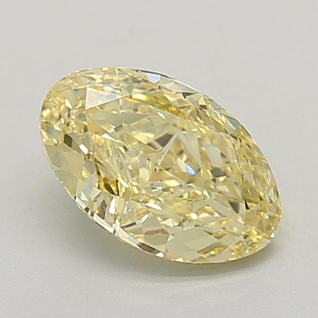 1.92 Ct. Fancy Intense  Yellow Oval Lab Grown Diamond
