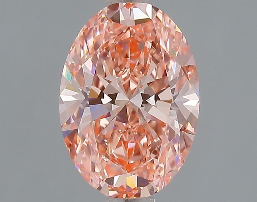1.56 Ct. Fancy Vivid Pink Oval Lab Grown Diamond