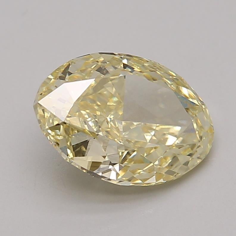 3.22 Ct. Fancy Intense Yellow Oval Lab Grown Diamond