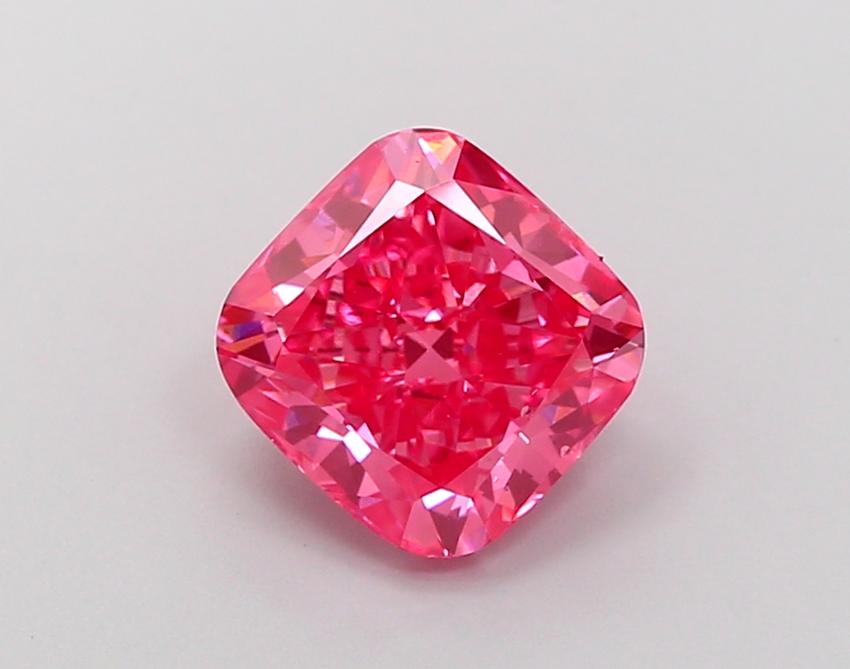 2.00 Ct. Fancy Vivid  Pink Cushion Lab Grown Diamond