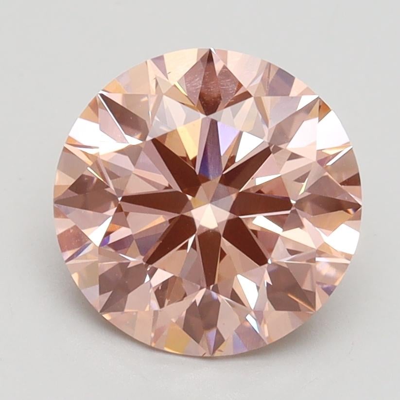 2.30 Ct. Fancy Intense Pink Round Lab Grown Diamond