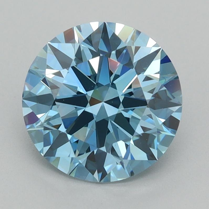 2.00 Ct. Fancy Vivid  Blue Round Lab Grown Diamond