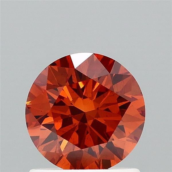 1.04 Ct. Fancy Intense Brownish Orange Round Lab Grown Diamond