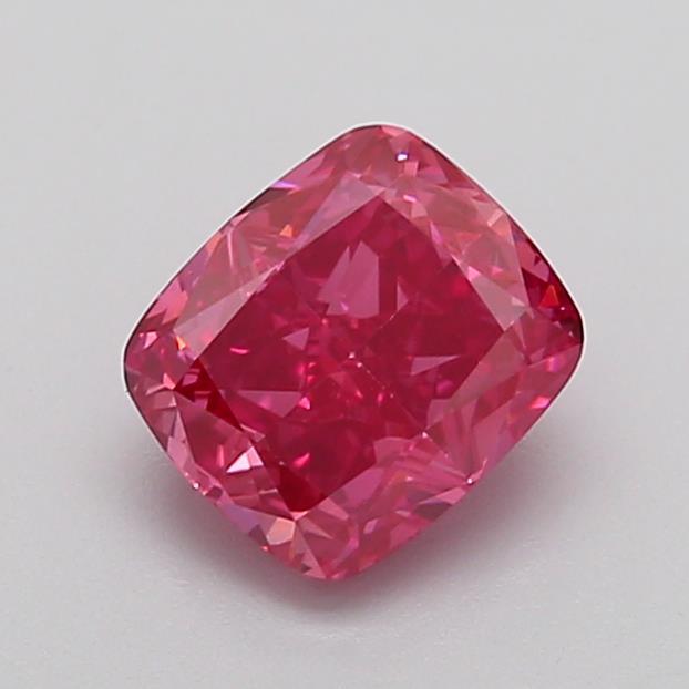 1.46 Ct. Fancy Vivid  Pink Cushion Lab Grown Diamond