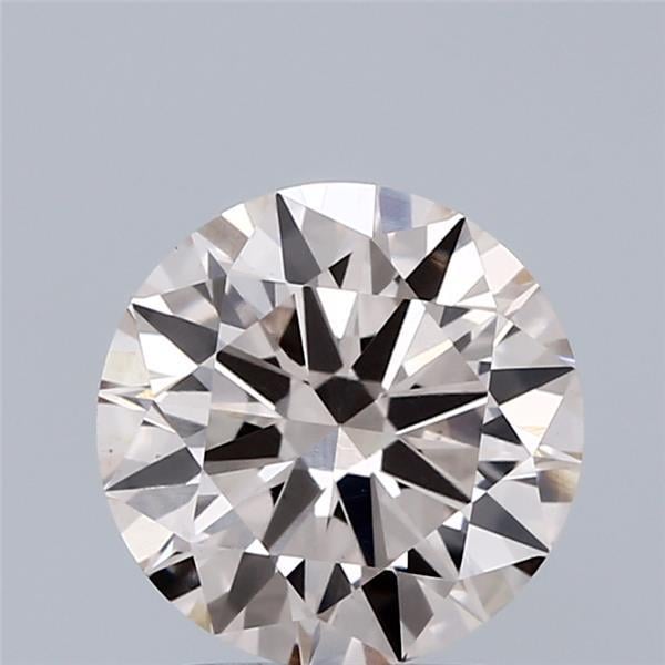 2.51 Ct. Very Light Brown Round Lab Grown Diamond