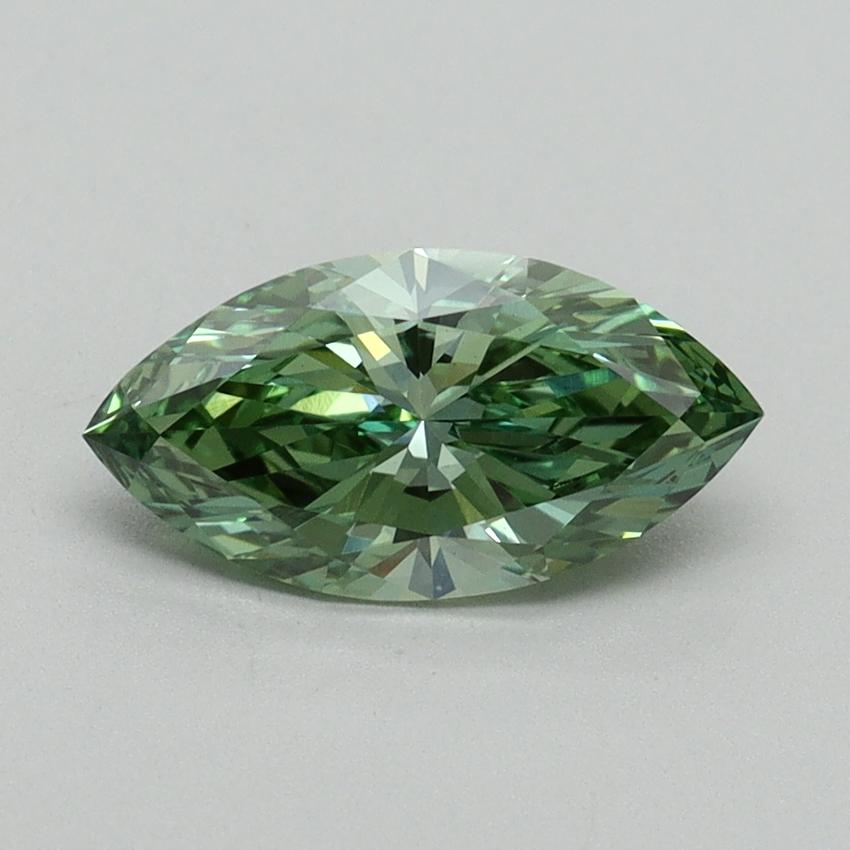 1.07 Ct. Fancy Vivid Green Marquise Lab Grown Diamond