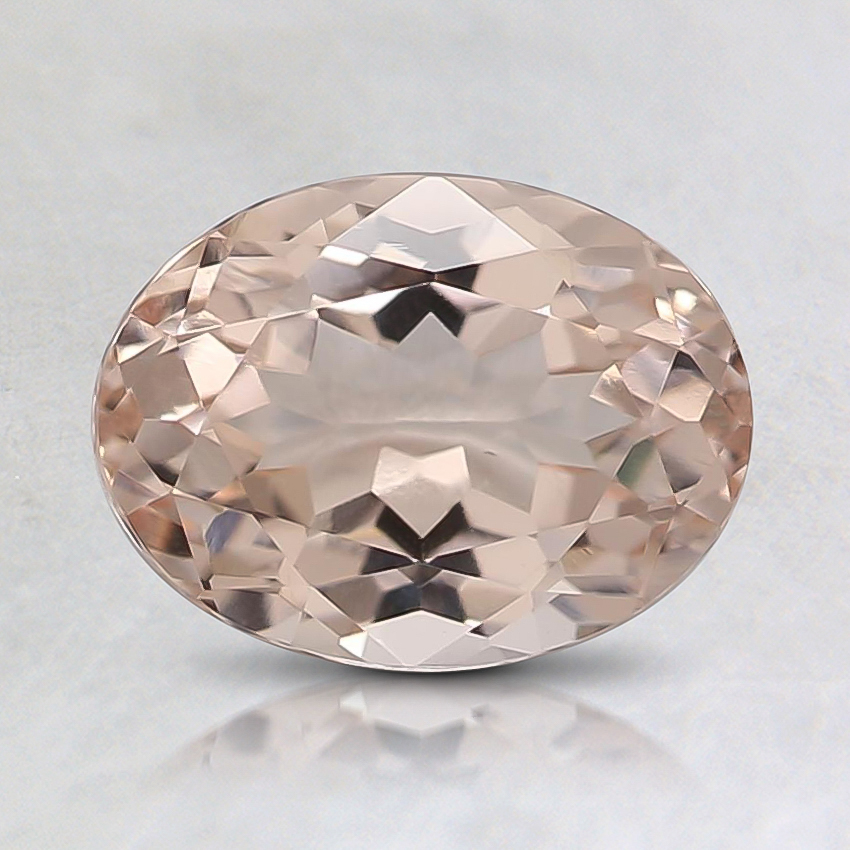 7.9x6mm Peach Oval Morganite