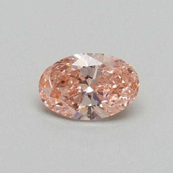 0.30 Ct. Fancy Vivid Pink Oval Lab Grown Diamond