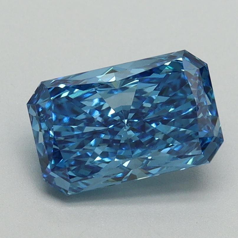 1.52 Ct. Fancy Vivid Blue Radiant Lab Grown Diamond