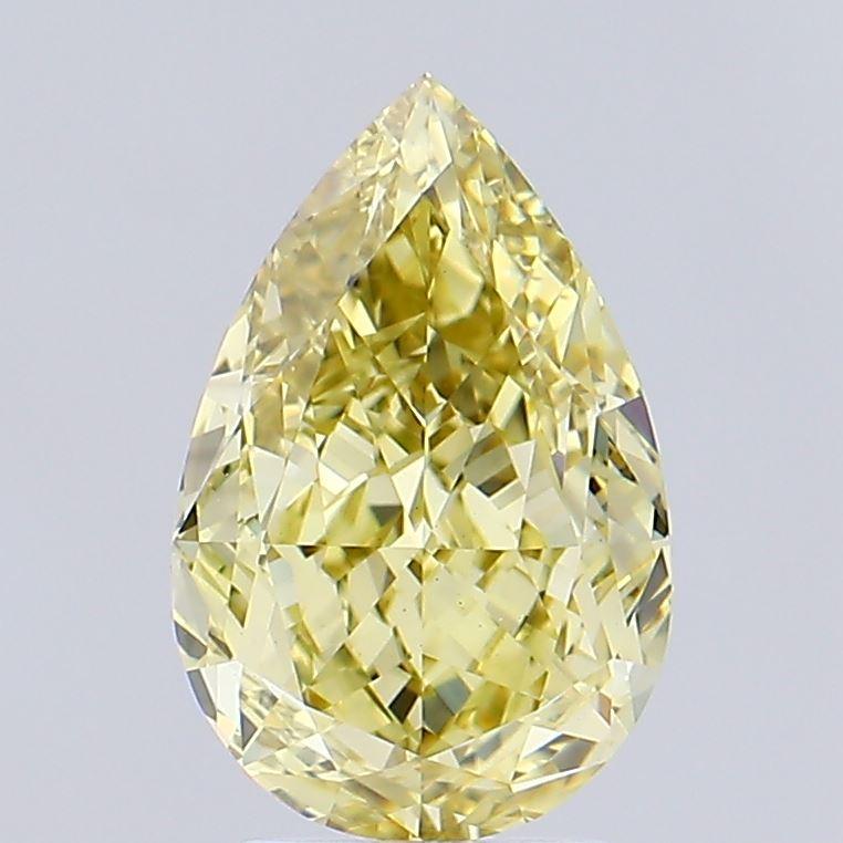 3.55 Ct. Fancy Intense Yellow Pear Lab Grown Diamond
