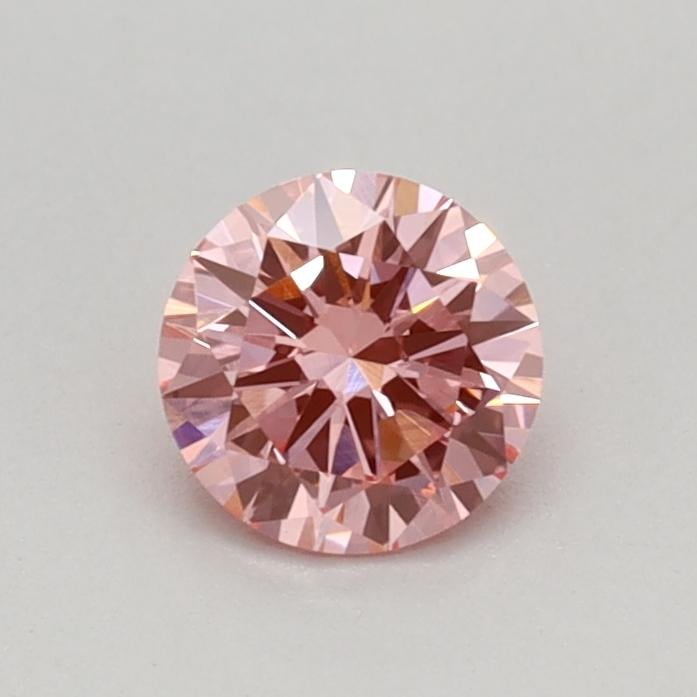 0.35 Ct. Fancy Vivid Pink Round Lab Grown Diamond