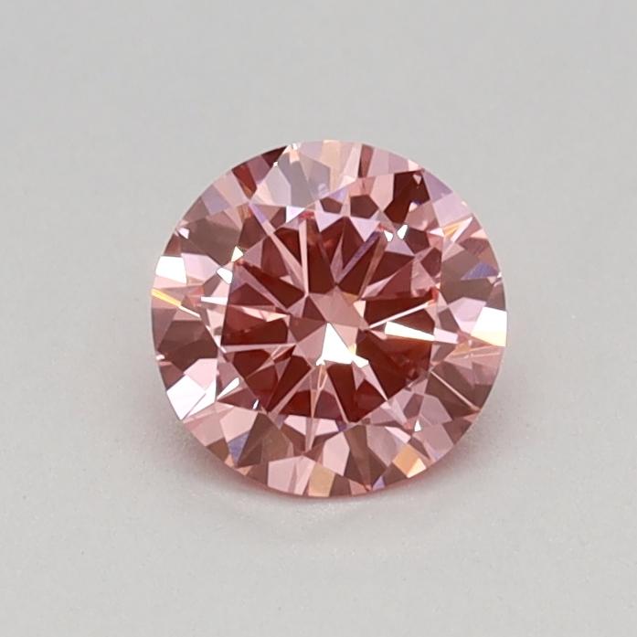 0.34 Ct. Fancy Vivid Pink Round Lab Grown Diamond