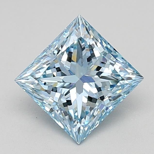 0.97 Ct. Fancy Intense Blue Princess Lab Grown Diamond