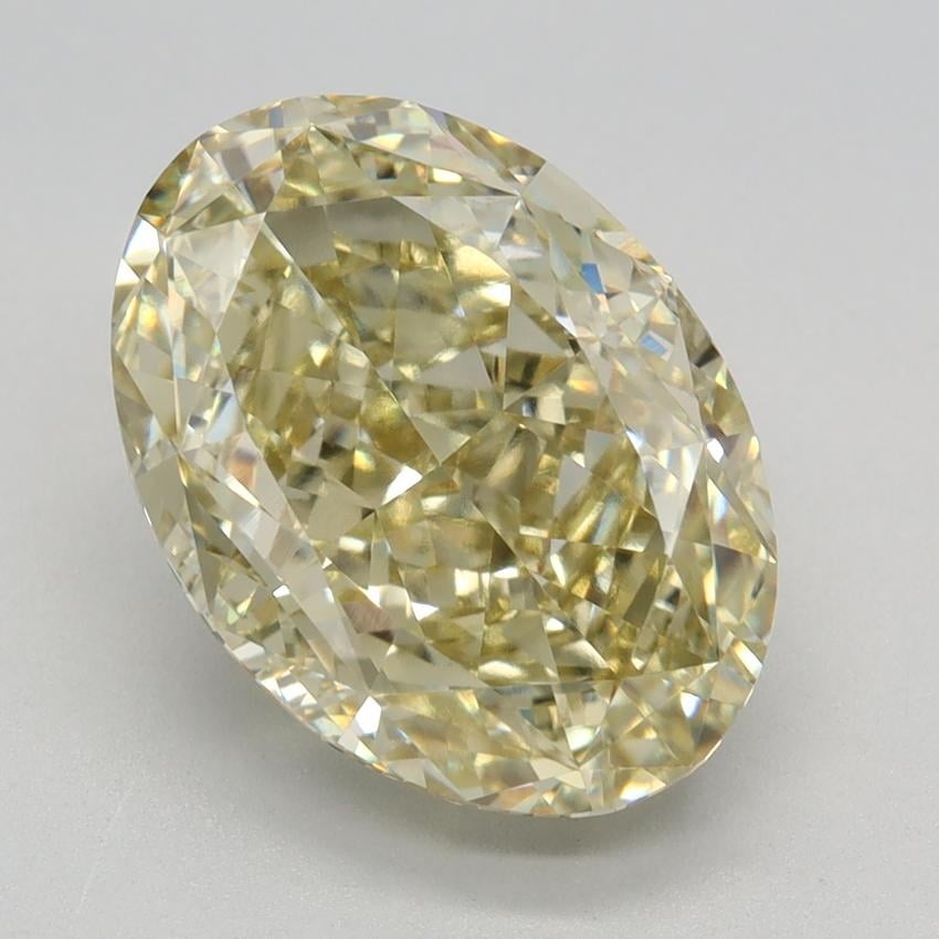 4.12 Ct. Fancy Yellow Oval Lab Grown Diamond