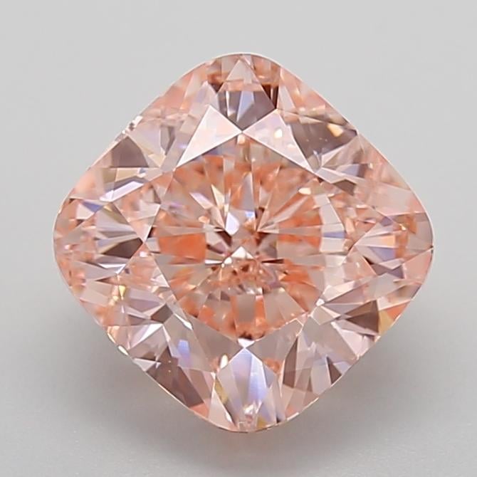 4.00 Ct. Fancy Intense  Pink Cushion Lab Grown Diamond