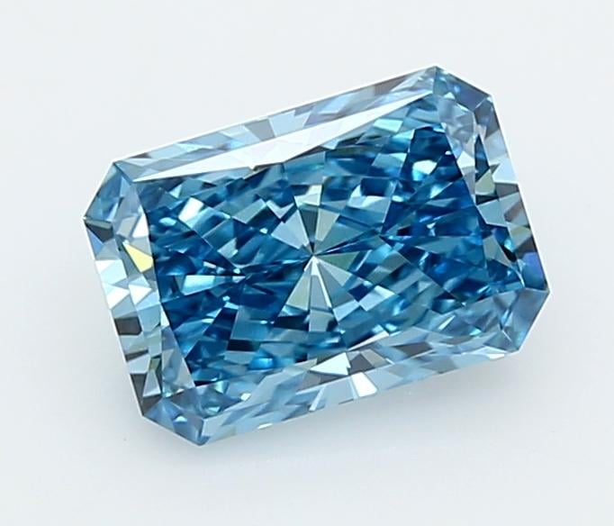 1.54 Ct. Fancy Vivid  Blue Radiant Lab Grown Diamond