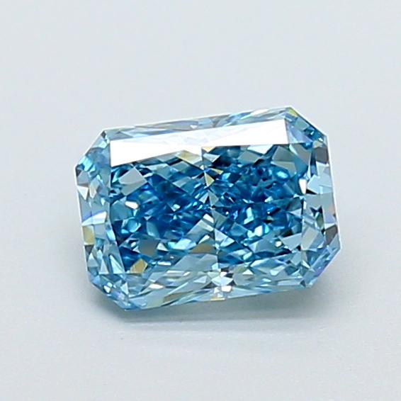 1.09 Ct. Fancy Vivid Blue Radiant Lab Grown Diamond
