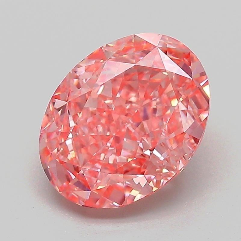 2.23 Ct. Fancy Vivid Pink Oval Lab Grown Diamond