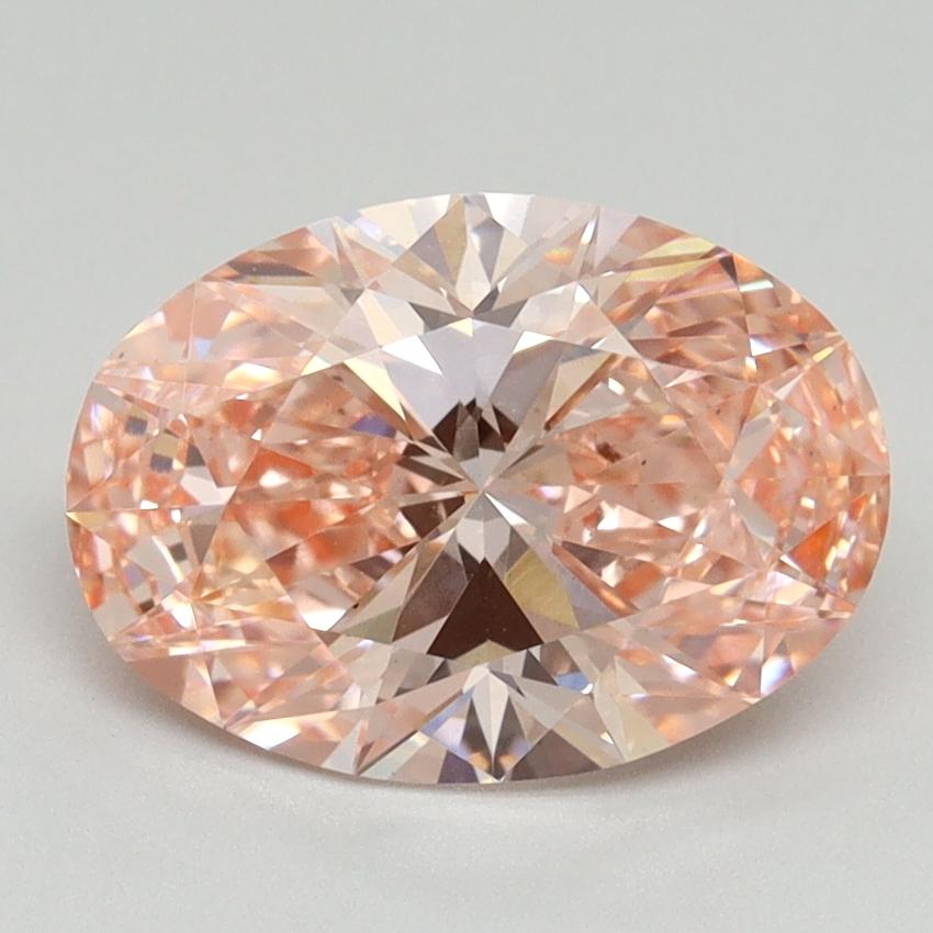 2.19 Ct. Fancy Vivid Pink Oval Lab Grown Diamond