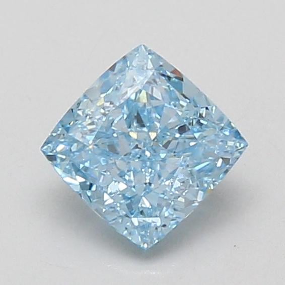1.08 Ct. Fancy Vivid Blue Cushion Lab Grown Diamond