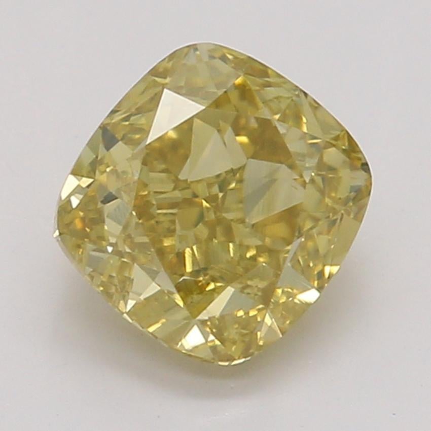 0.72 Ct. Fancy Deep Orangy Yellow Cushion Diamond
