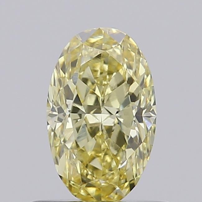 0.72 Ct. Fancy Yellow Oval Lab Grown Diamond